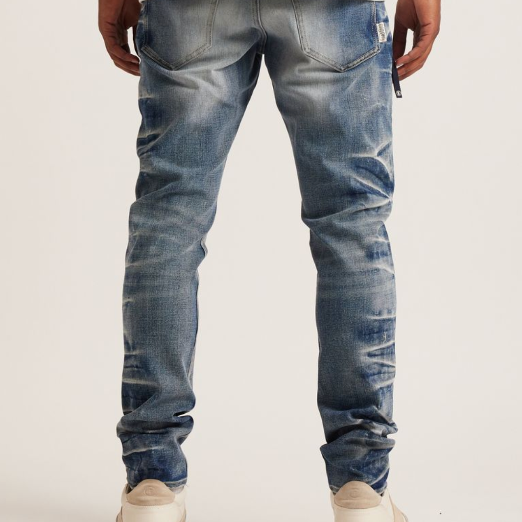 Embellish David Denim Blue Smoke Back