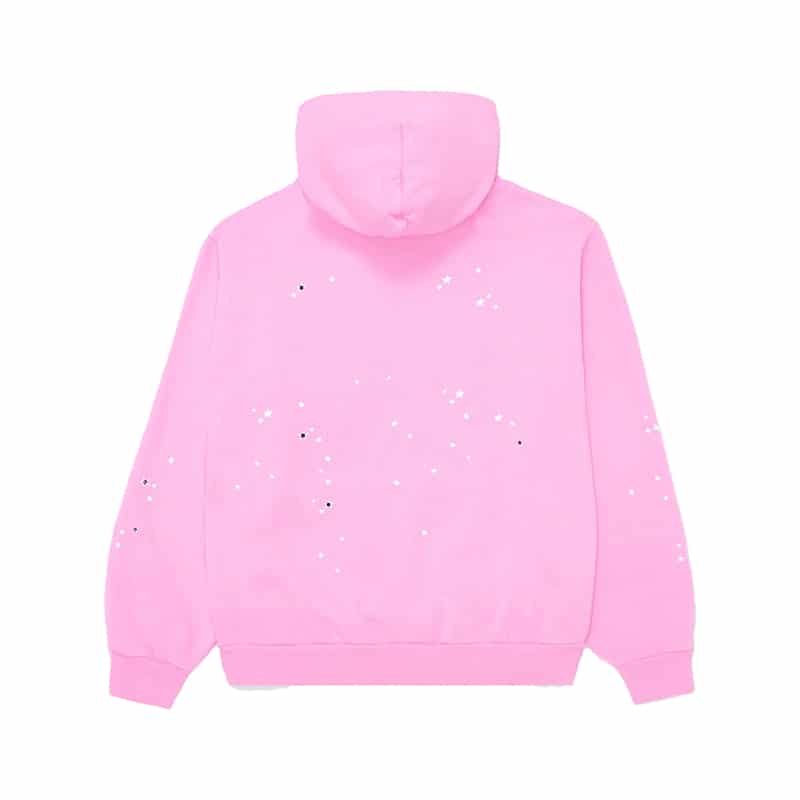 Sp5der Atlanta Hoodie Pink - Back
