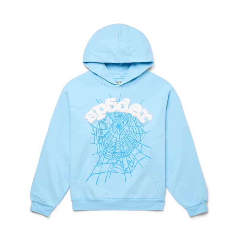 Sp5der Web Hoodie Sky Blue
