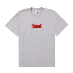 Supreme Ralph Steadman Box Logo Tee Heather Grey Front