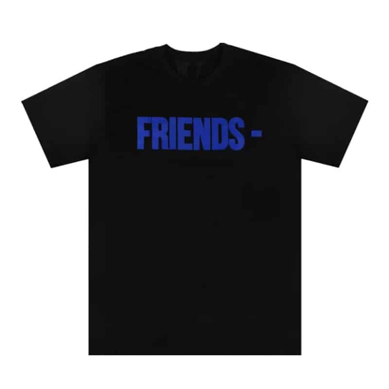 Vlone Blue Friends Tee Black - Front