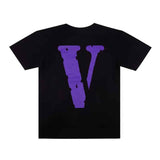 Vlone Purple Staple Tee Black - Back