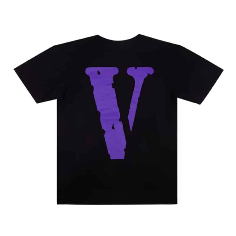 Vlone Purple Staple Tee Black - Back