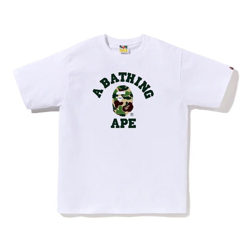 Bape ABC Green Camo College Tee - 210000091422 Hidden Hype Clothing