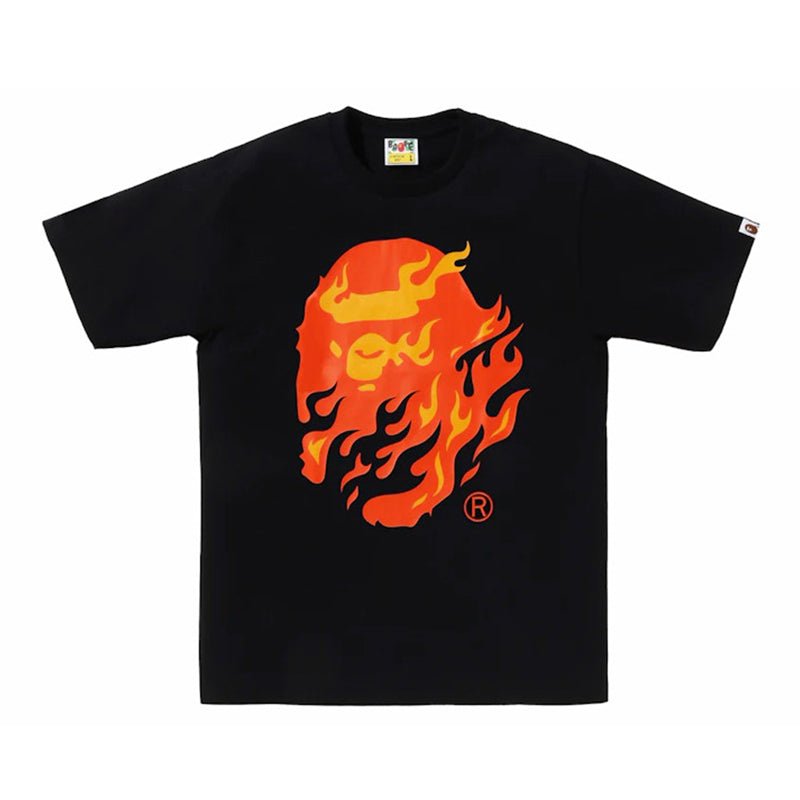 Bape Ape Face Red Flame Tee - 210000094294 Hidden Hype Clothing