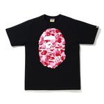 Bape Ape Head ABC Pink Camo Text Tee - 210000094325 Hidden Hype Clothing