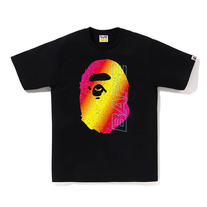 Bape Ape Head Electro Neon Tee 1 - 210000094785 Hidden Hype Clothing