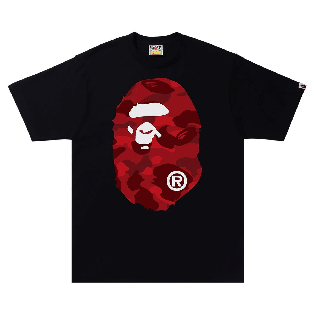 Bape Ape Head Red Camo F/B Tee - 210000100434 Hidden Hype Clothing