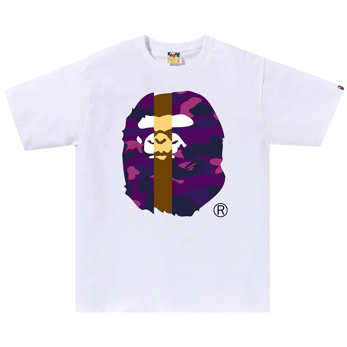 Bape Ape Head Transform Purple Camo Tee - 210000098730 Hidden Hype Clothing
