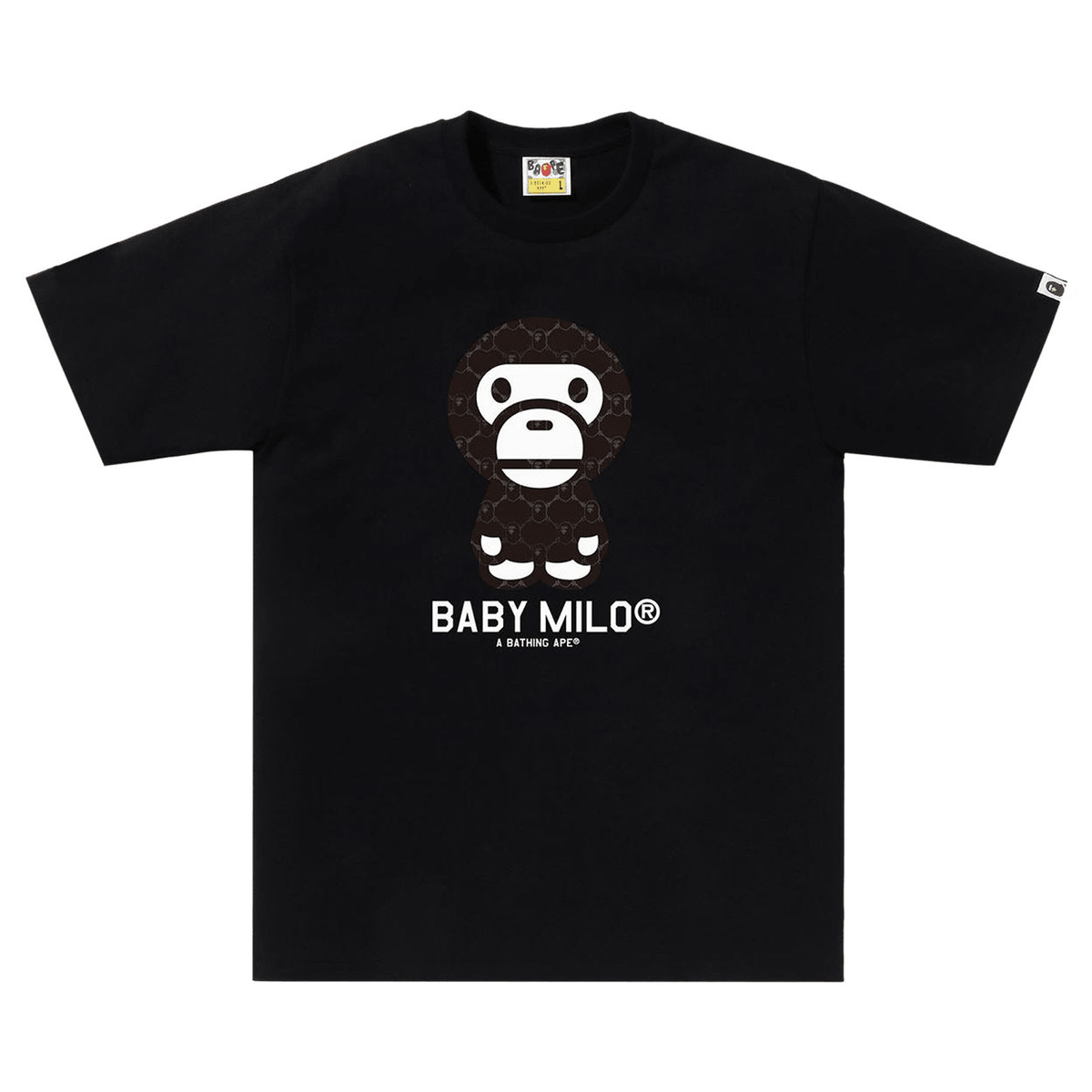 Bape Baby Milo Monogram Black Tee - 210000100428 Hidden Hype Clothing