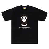 Bape Baby Milo Monogram Black Tee - 210000100428 Hidden Hype Clothing