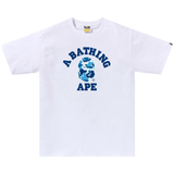 Bape College ABC Blue Camo Tee SS25 - 210000098748 Hidden Hype Clothing