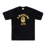 Bape College Gold Foil Tee 29 - 210000094813 Hidden Hype Clothing