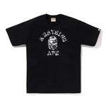 Bape College Heather Gray Camo Text Tee - 210000094321 Hidden Hype Clothing