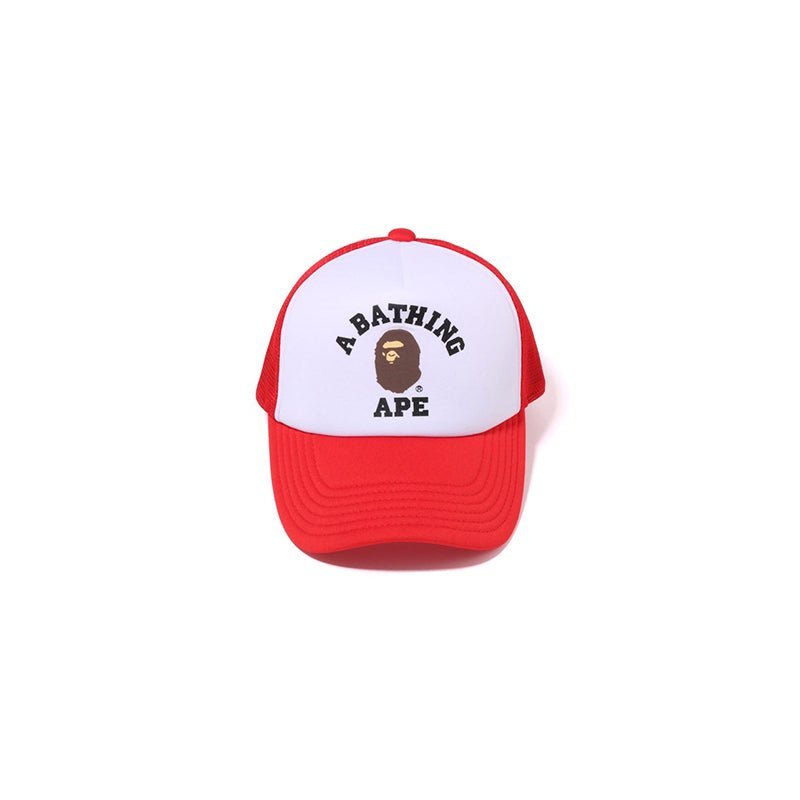 Bape College Trucker Hat 14 - 210000095701 Hidden Hype Clothing