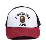 Bape College Trucker Hat - 210000094341 Hidden Hype Clothing