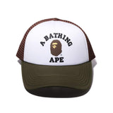 Bape College Trucker Hat - 210000089212 Hidden Hype Clothing