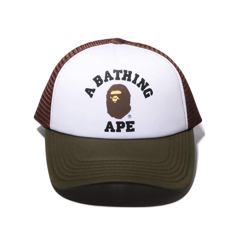 Bape College Trucker Hat - 210000089212 Hidden Hype Clothing