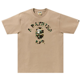 Bape College Yellow Camo Text Tee - 210000098718 Hidden Hype Clothing