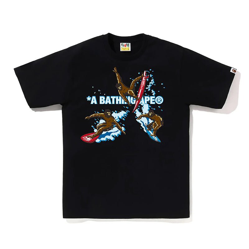 Bape Printed Surfing Apes Tee - 210000093618 Hidden Hype Clothing