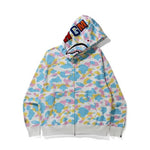 Bape Shark WGM Camo Sleeve Hoodie - 210000070341 Hidden Hype Clothing