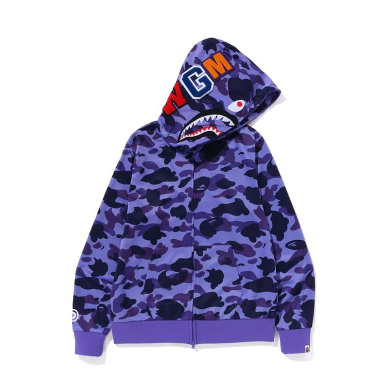 Bape Shark WGM Jersey Hoodie - 210000060674 Hidden Hype Clothing