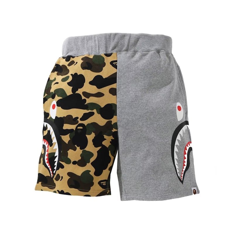 Bape Side Shark Sweat Shorts - 210000089153 Hidden Hype Clothing
