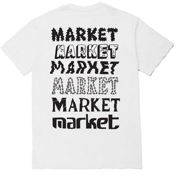 Chinatown Market Stacked Logo Tee - 210000034140 Hidden Hype Clothing