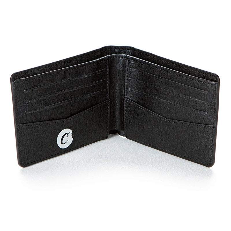 Cookies Textured Faux Leather Billfold Wallet - 210000052539 Hidden Hype Clothing