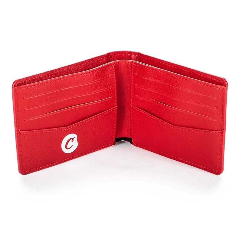 Cookies Textured Faux Leather Billfold Wallet - 210000052540 Hidden Hype Clothing