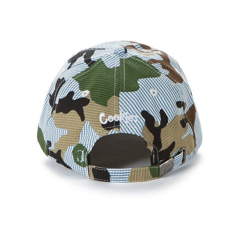 Cookies Vintage Camo Seersucker Dad Hat - 210000052507 Hidden Hype Clothing