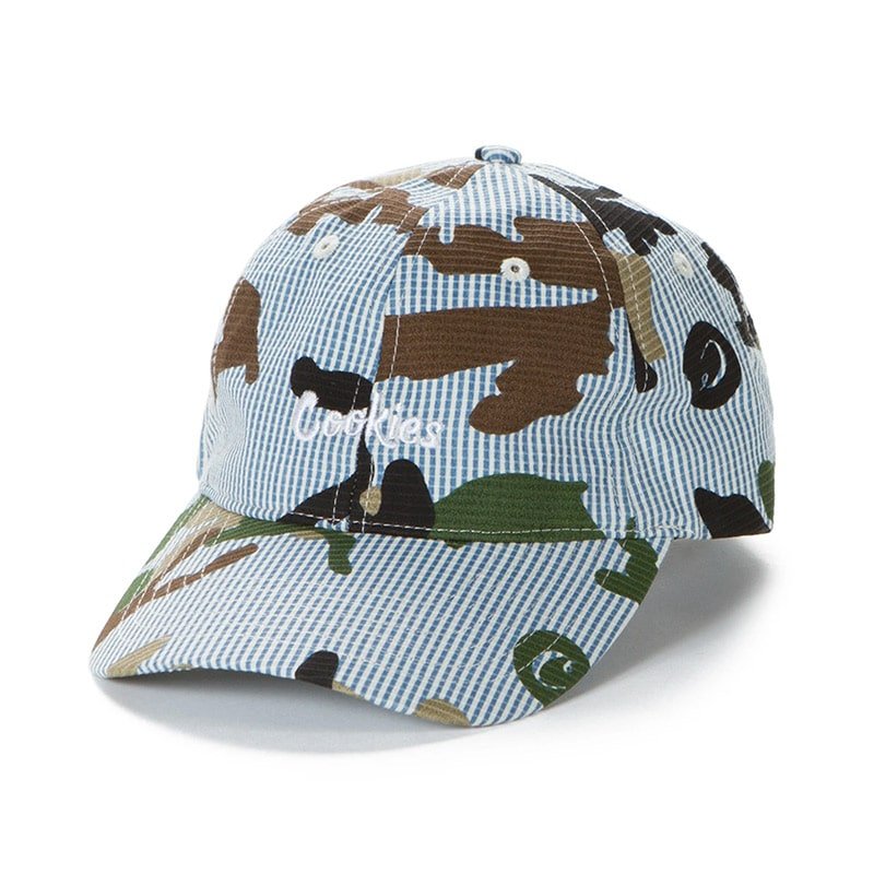 Cookies Vintage Camo Seersucker Dad Hat - 210000052507 Hidden Hype Clothing