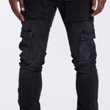 Crysp Denim Jake Cargo Flare Denim - 210000095681 Hidden Hype Clothing