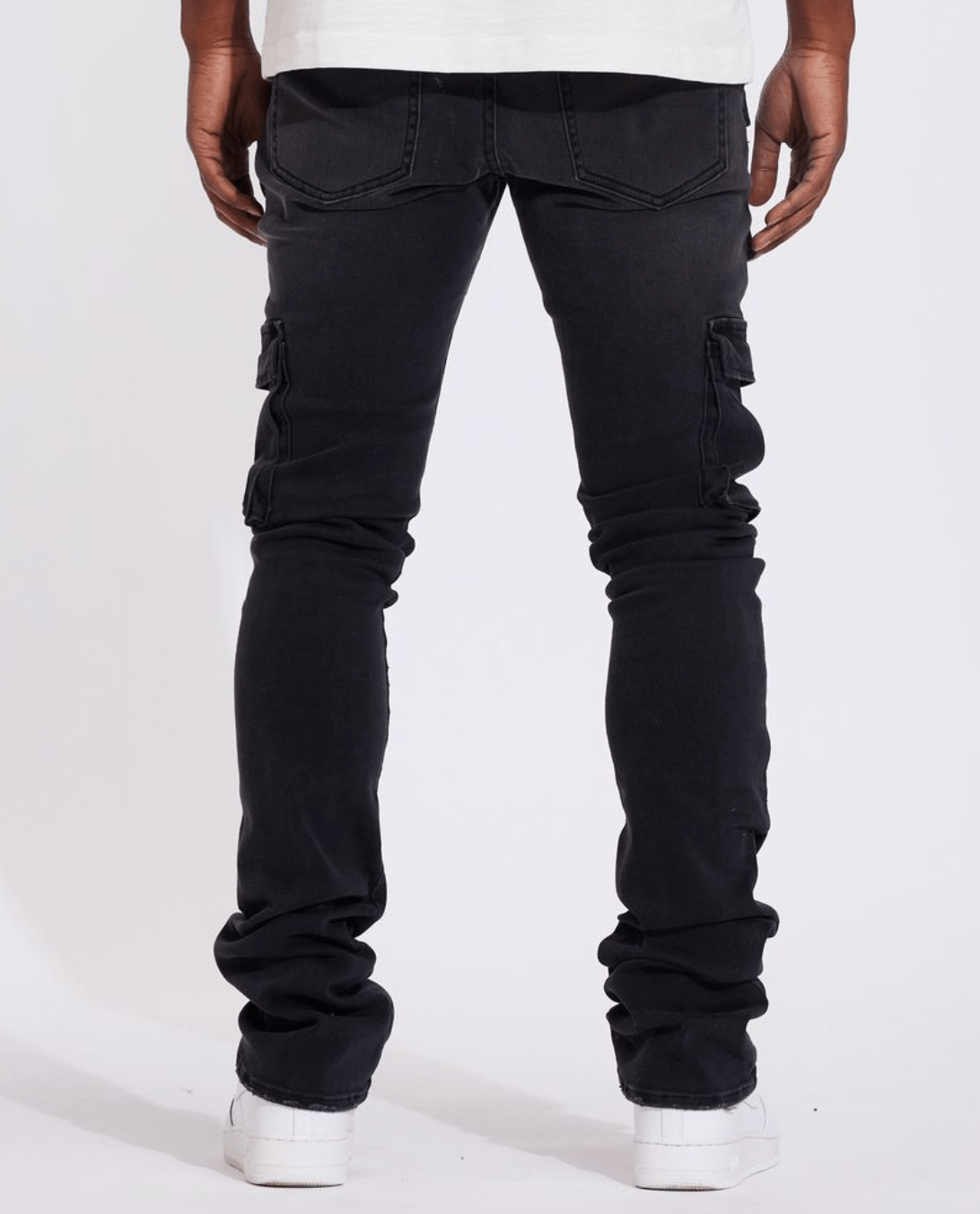 Crysp Denim Jake Cargo Flare Denim - 210000095681 Hidden Hype Clothing