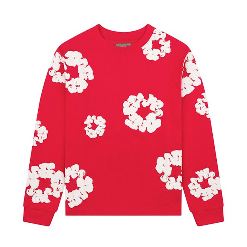 Denim Tears Cotton Wreath L/S Tee - 210000093954 Hidden Hype Clothing