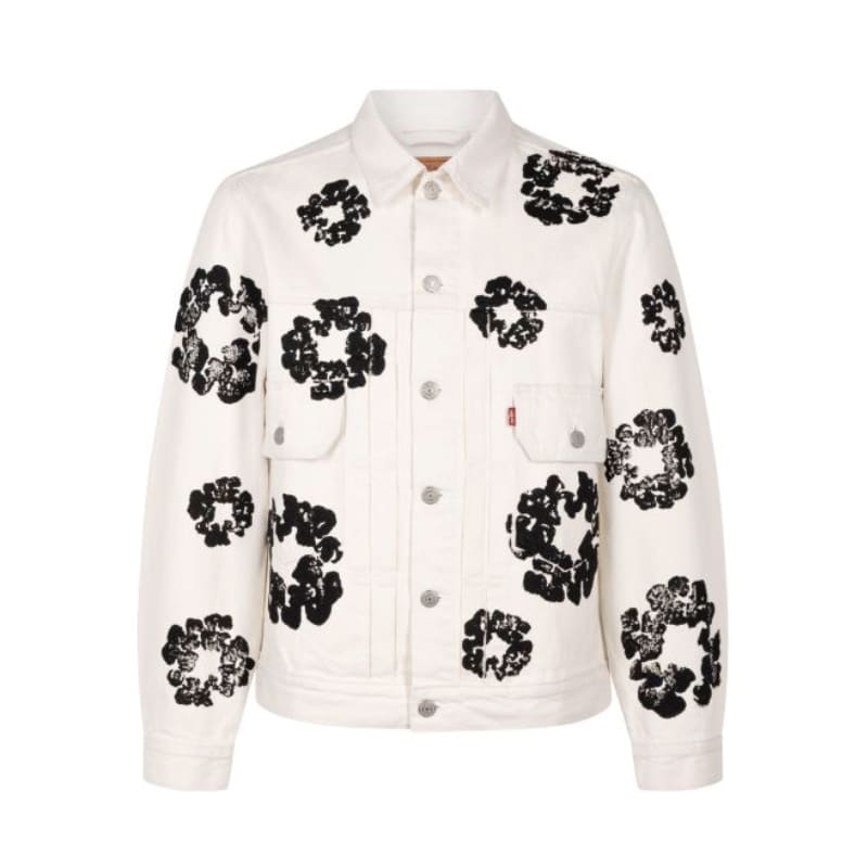 Denim Tears Levis Cotton Wreath Jean Jacket - 210000085527 Hidden Hype Clothing