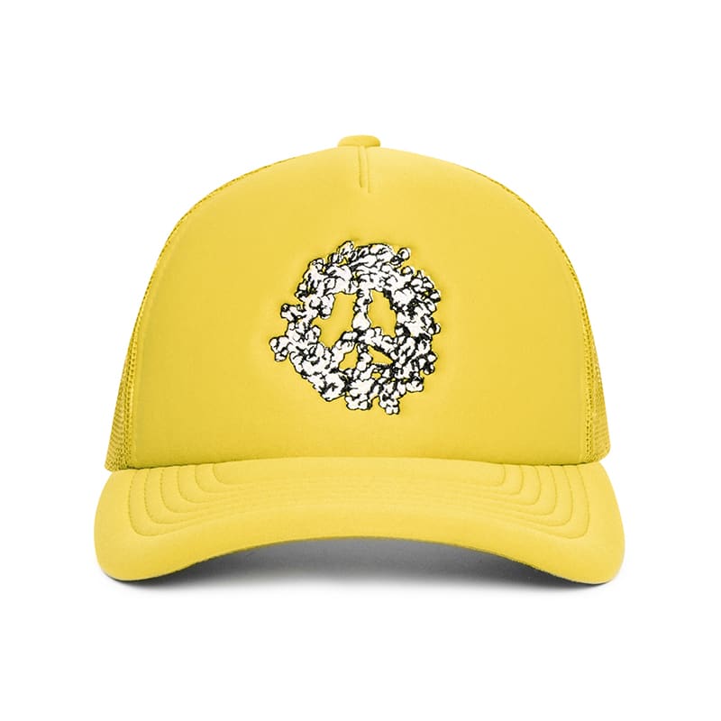 Denim Tears Peace Wreath Trucker Hat - 210000086267 Hidden Hype Clothing