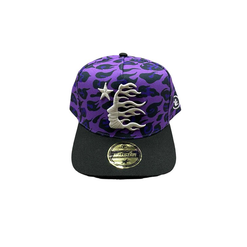 Hellstar Cheetah Print Snapback Hat - 210000092688 Hidden Hype Clothing