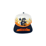 Hellstar Flame Vintage Snapback Hat - 210000092423 Hidden Hype Clothing