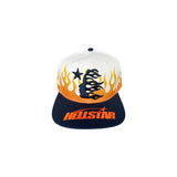 Hellstar Flame Vintage Snapback Hat - 210000092423 Hidden Hype Clothing