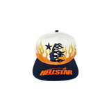 Hellstar Flame Vintage Snapback Hat - 210000092423 Hidden Hype Clothing