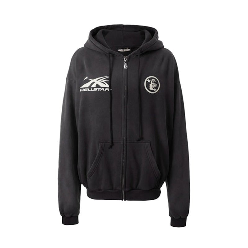 Hellstar HS Logo Zip Up Hoodie - 210000095360 Hidden Hype Clothing