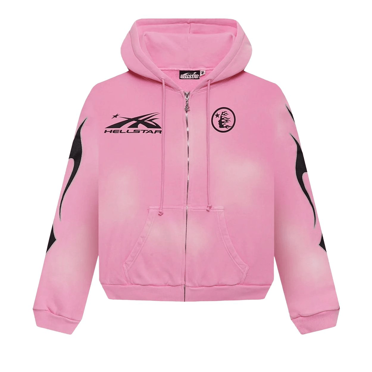 Hellstar Sports Flame Zip Up Hoodie - 210000093953 Hidden Hype Clothing