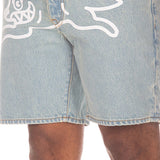 Ice Cream Blue Dog Jean Shorts - 210000095865 Hidden Hype Clothing