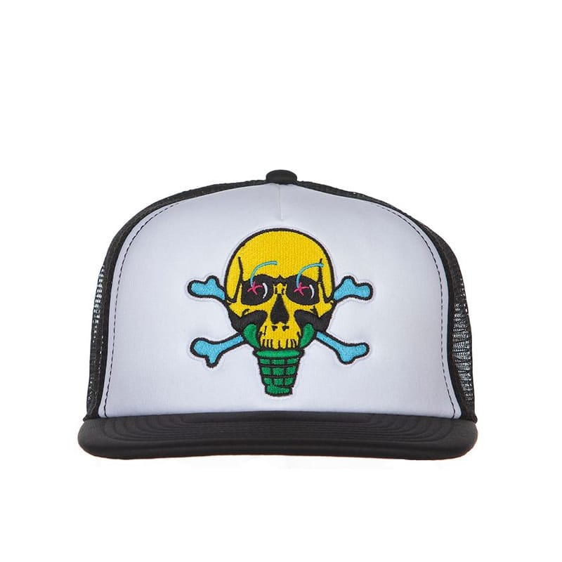 Ice Cream Skully Trucker Hat - 210000076673 Hidden Hype Clothing