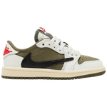 Jordan Retro 1 Low Travis Scott Pre School "Medium Olive" - 210000094515 Hidden Hype Clothing