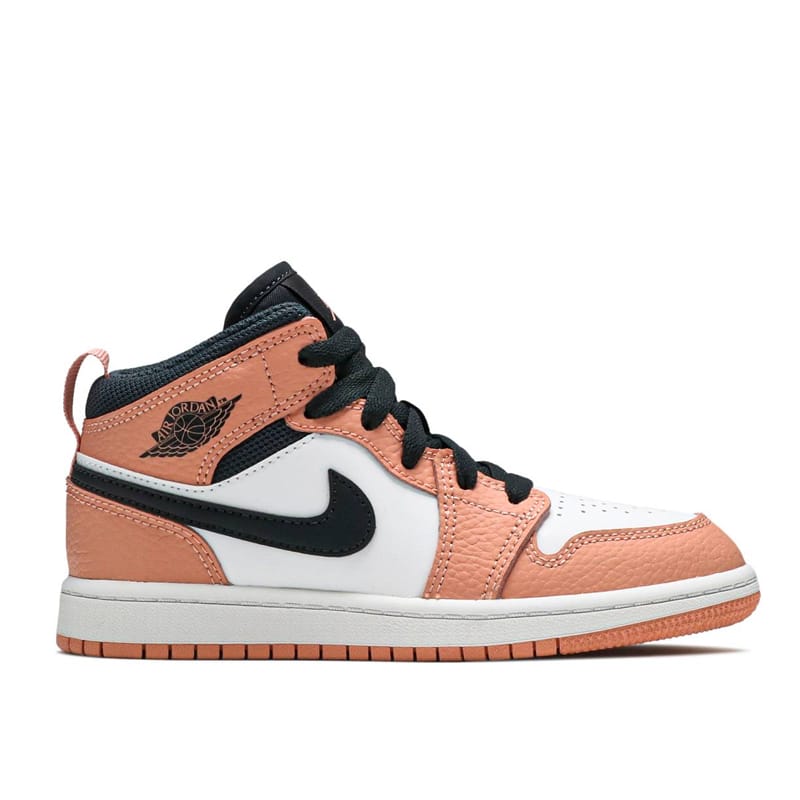 Jordan Retro 1 Mid Pre School "Salmon" - 210000060458 Hidden Hype Clothing