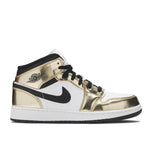 Jordan Retro 1 Mid "White Metallic Gold" GS - 210000050051 Hidden Hype Clothing