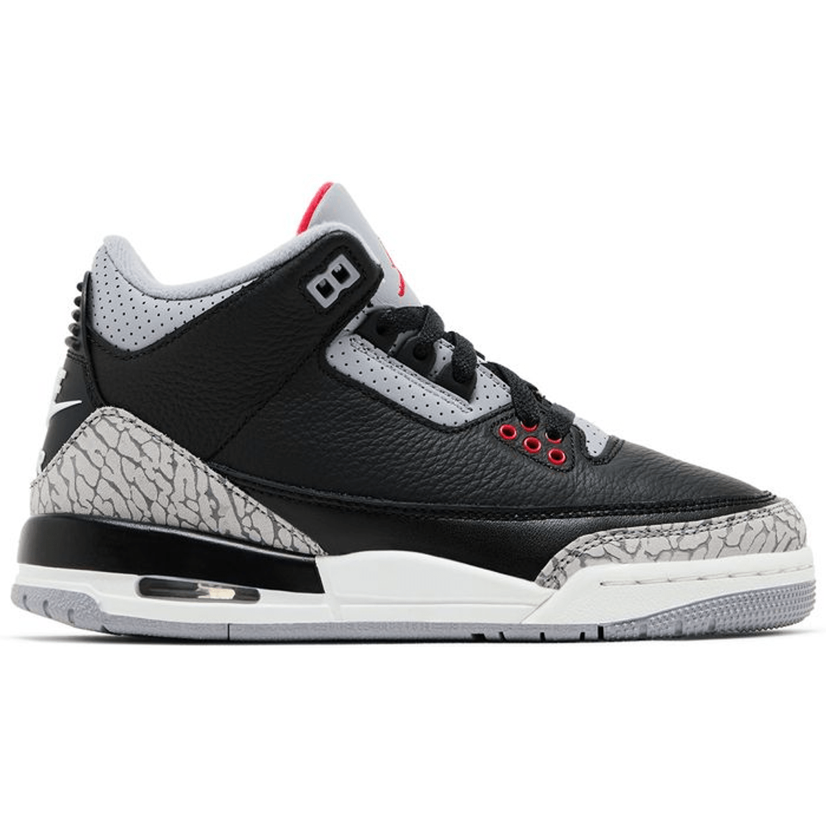 Jordan Retro 3 "Black Cement Reimagined" GS - 210000093017 Hidden Hype Clothing