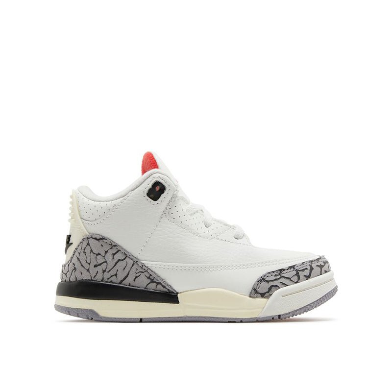 Jordan Retro 3 Infant "White Cement Reimagined" - 210000095320 Hidden Hype Clothing